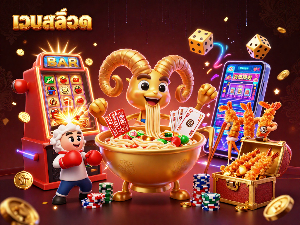 Spin and win with เว็บสล็อต, showcasing dynamic slot machine action and colorful game elements.