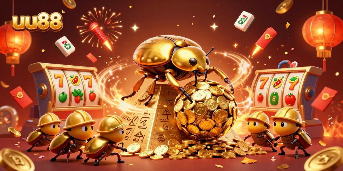 Join the adventure at uu88 with our vibrant casino-themed illustration showcasing excitement and winning potential.