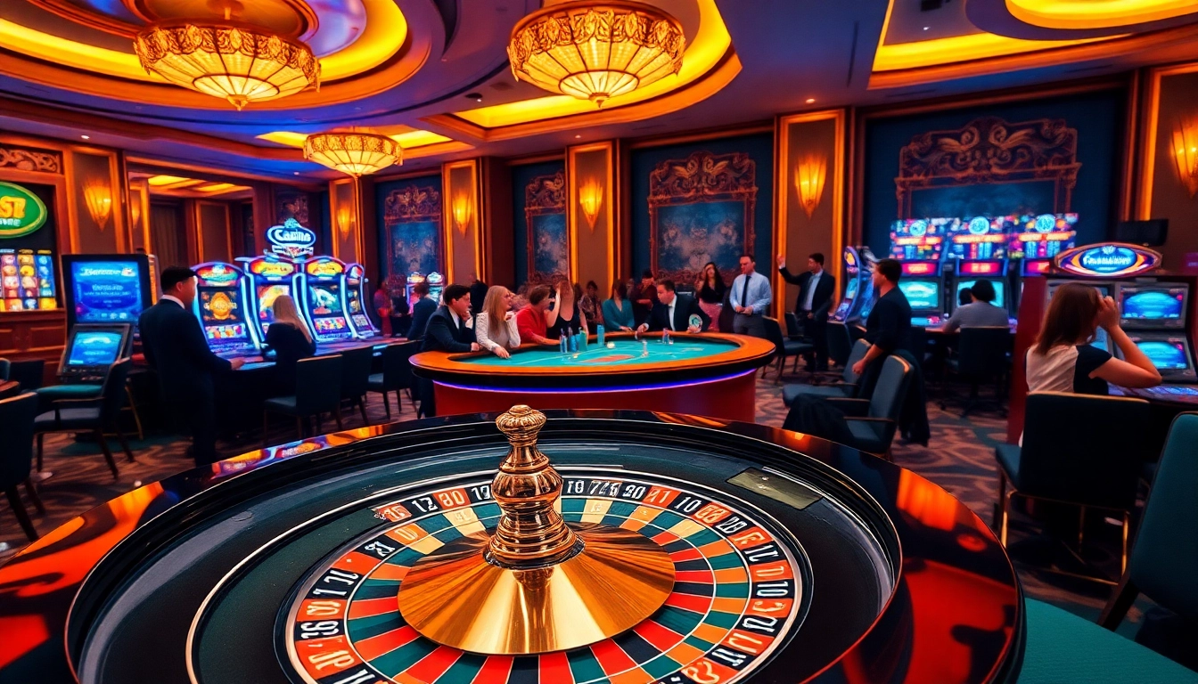 Exciting action at Nhà cái LV88 live casino with players interacting at a roulette table.