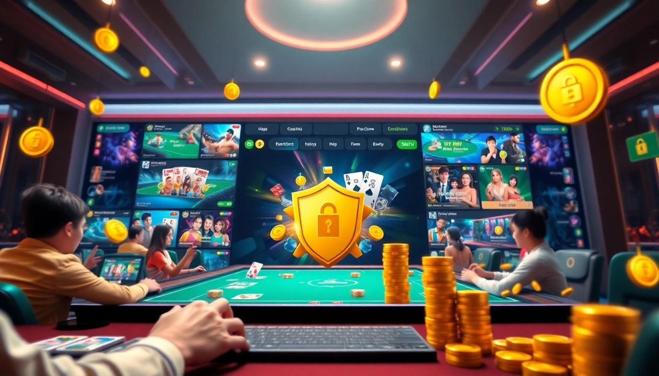 Experience Hệ thống Nhatvip with vibrant visuals of engaging online gaming and secure digital environments.