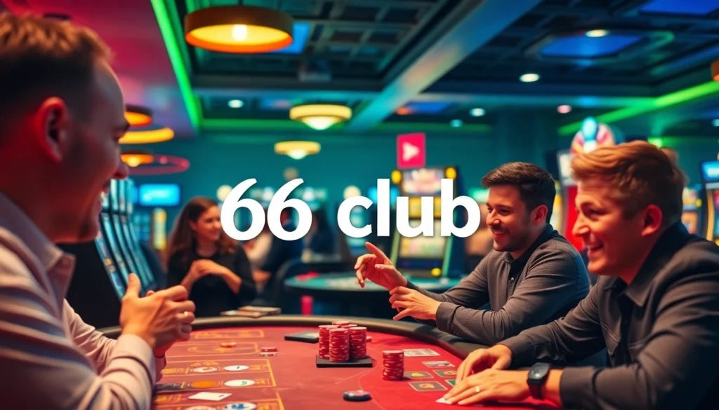 Exciting gaming atmosphere highlighting 66club's vibrant online casino experience.